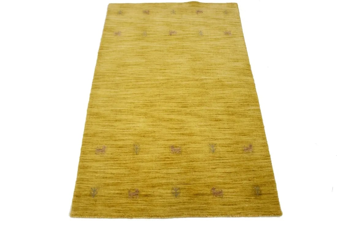 Solid Gold 3X5 Oriental Modern Rug - 3