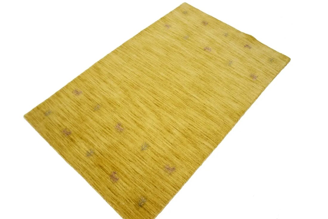 Solid Gold 3X5 Oriental Modern Rug - 4