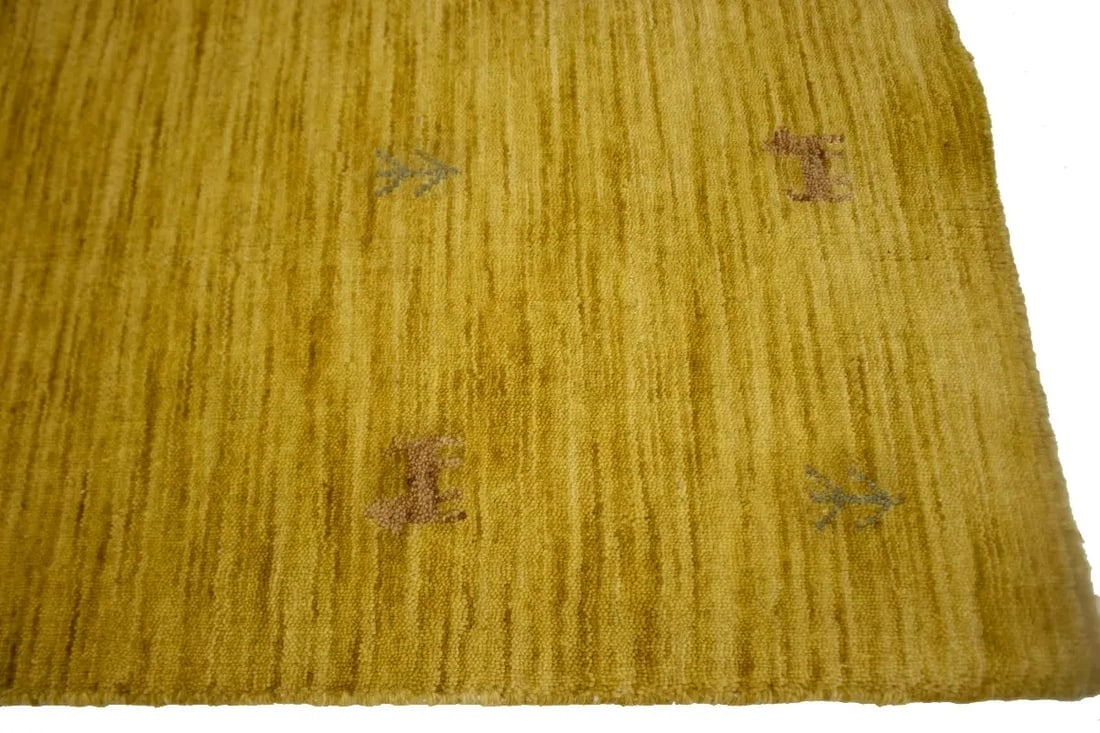 Solid Gold 3X5 Oriental Modern Rug - 9