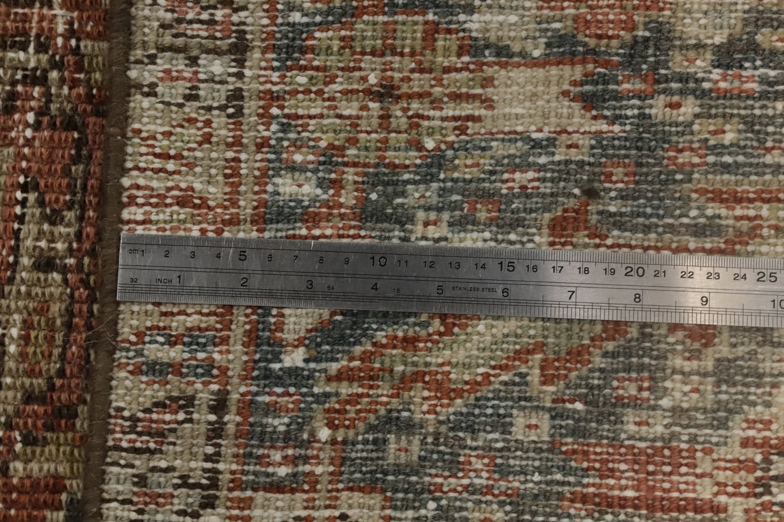 Pre-1900 Vegetable Dye Heriz Serapi Persian Area Rug 8x12 - 16