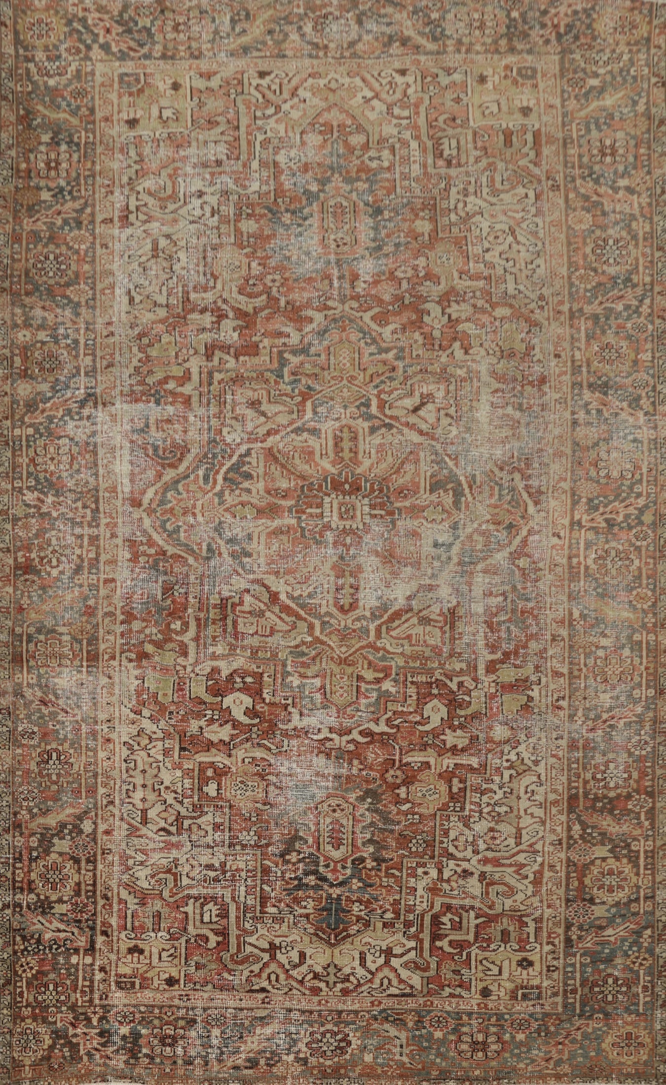Pre-1900 Vegetable Dye Heriz Serapi Persian Area Rug 8x12: Title: Pre-1900 Vegetable Dye Heriz Serapi Persian Area Rug 8x12 Description:A Beautiful Genuine Iran ( Persia ) Heriz (serapi) rug is Hand Knotted by skillful weavers in Iran ( Persia )