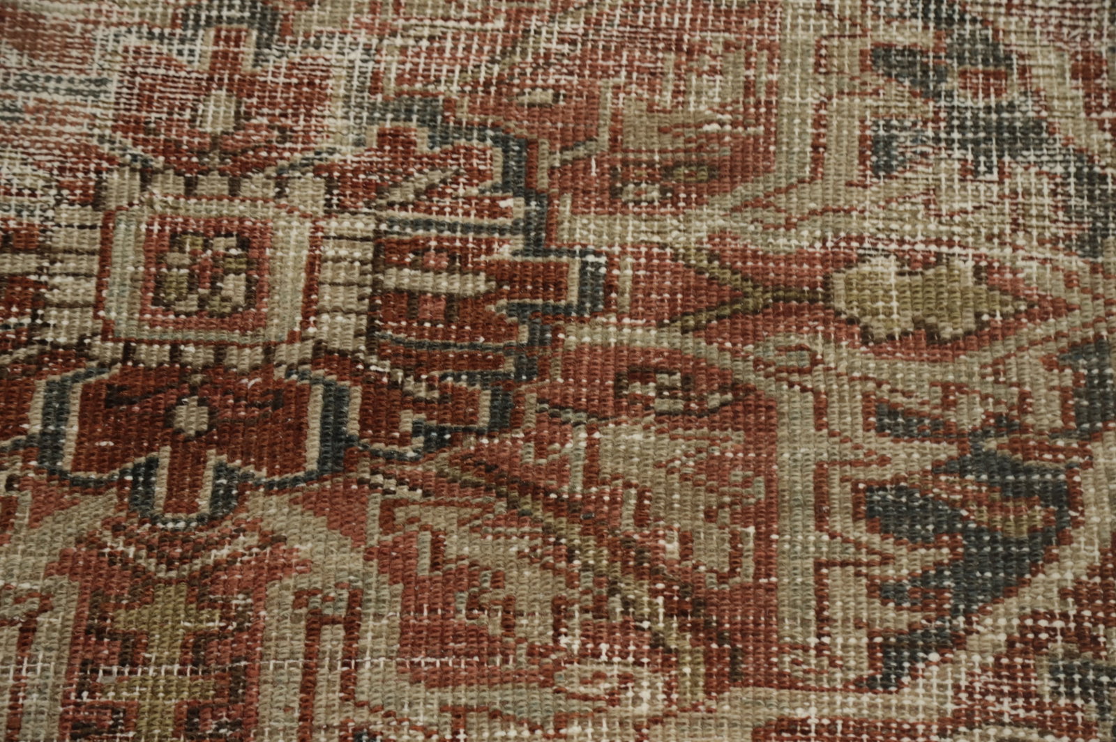 Pre-1900 Vegetable Dye Heriz Serapi Persian Area Rug 8x12 - 9
