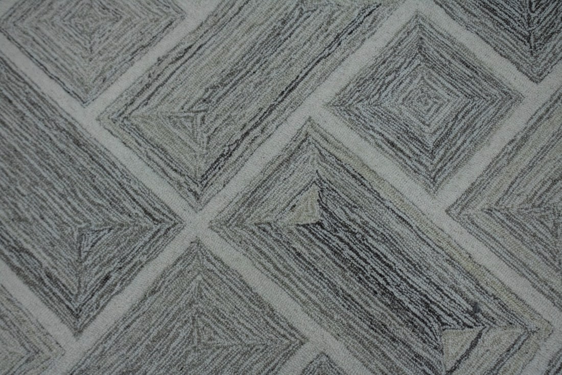 Multicolored Geometric 2X3 Hand-Tufted Modern Rug - 6