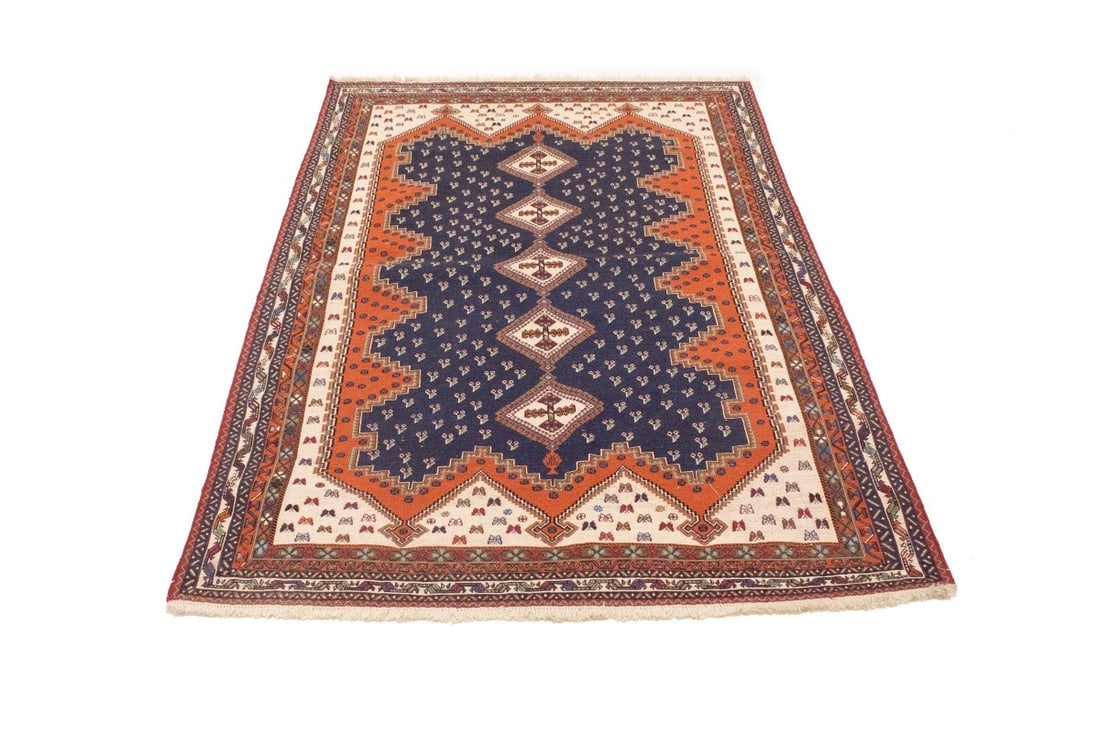 Plum Tribal 4X7 Sumak Persian Rug - 7