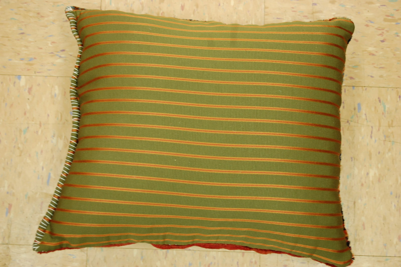 Hand-Made antique rug Pillow Cushion Rug 1'2" x 1' 8" - 3