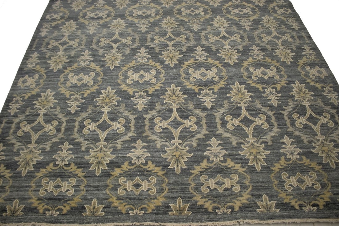 Dark Gray Transitional 8X10 Modern Oriental Rug - 4