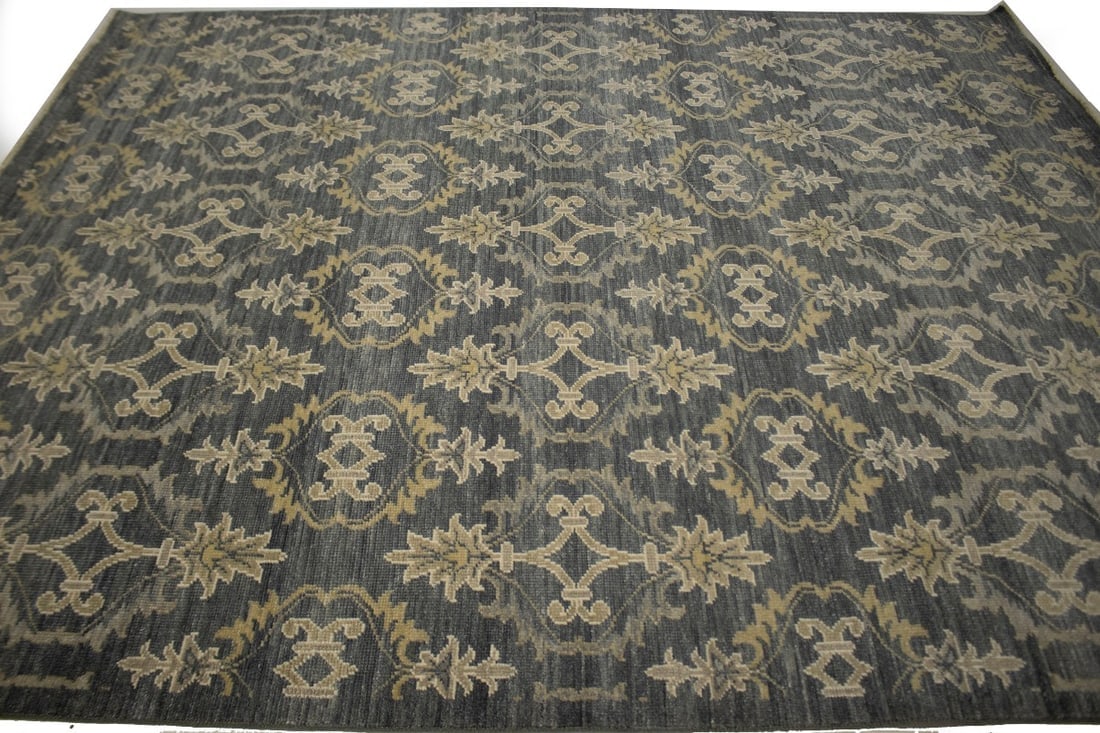 Dark Gray Transitional 8X10 Modern Oriental Rug - 6