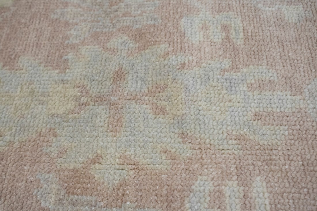 Peach Floral Transitional 6X8 Oriental Rug - 7