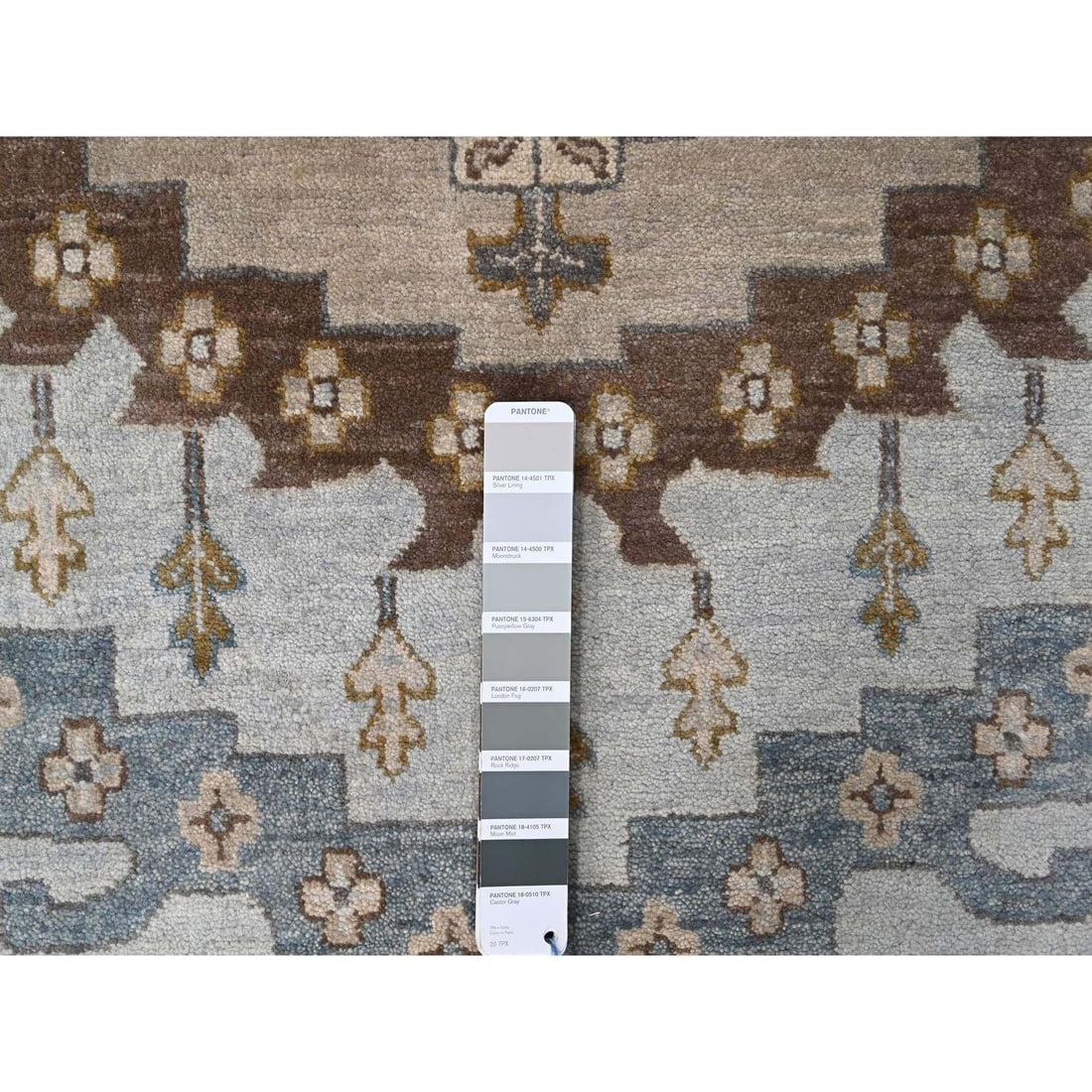 Boothbay Gray Organic Wool Hand Knotted Persian Village Oversized Rug - 7