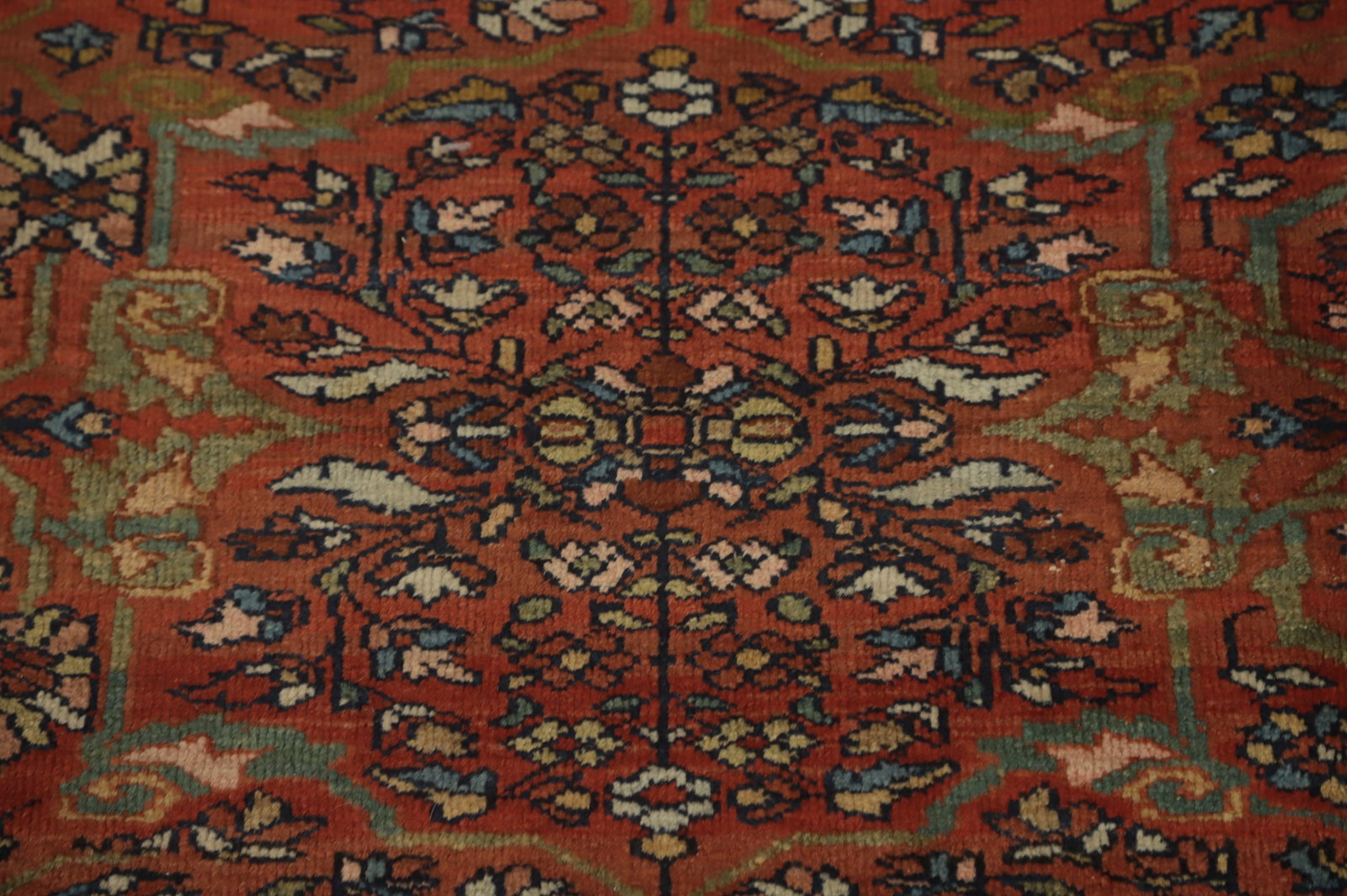 Pre-1900 Vegetable Dye Sarouk Farahan Persian Area Rug 9x12 - 8