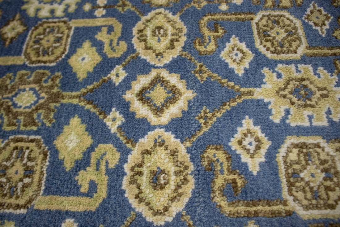 Gray Floral 3X10 Oushak Chobi Oriental Runner Rug - 7