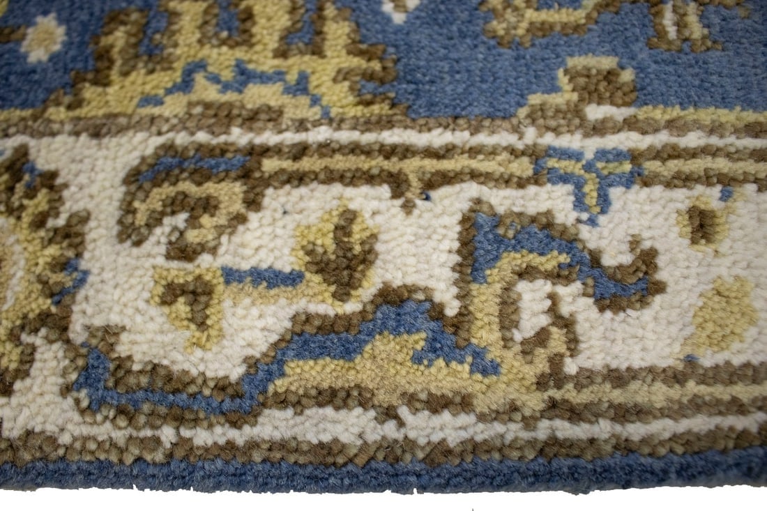 Gray Floral 3X10 Oushak Chobi Oriental Runner Rug - 8
