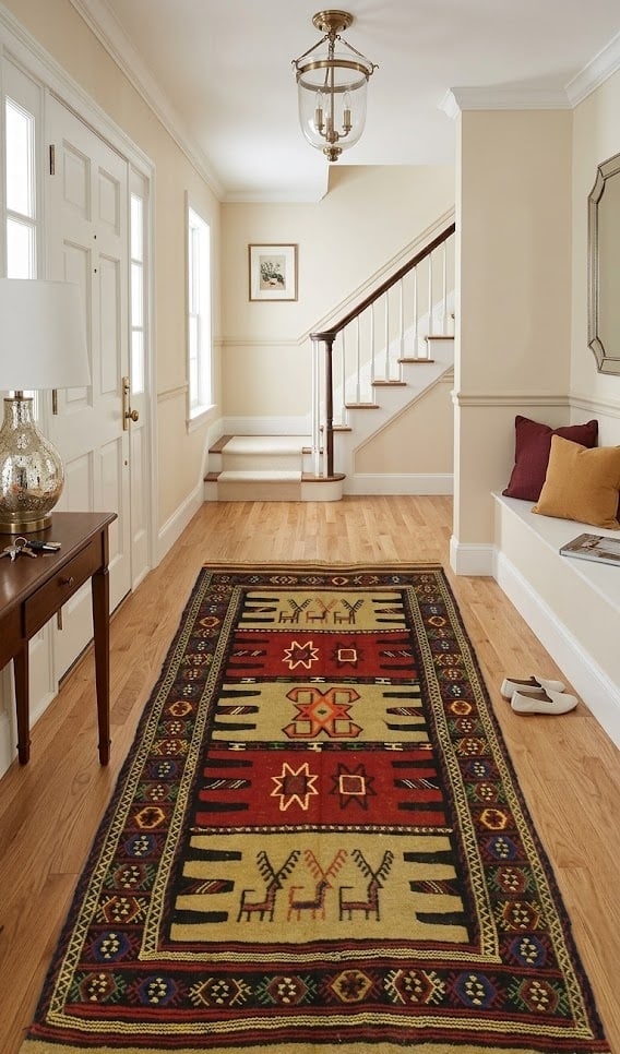 Khaki Tribal 4X6 Sumak Herati Persian Rug - 2