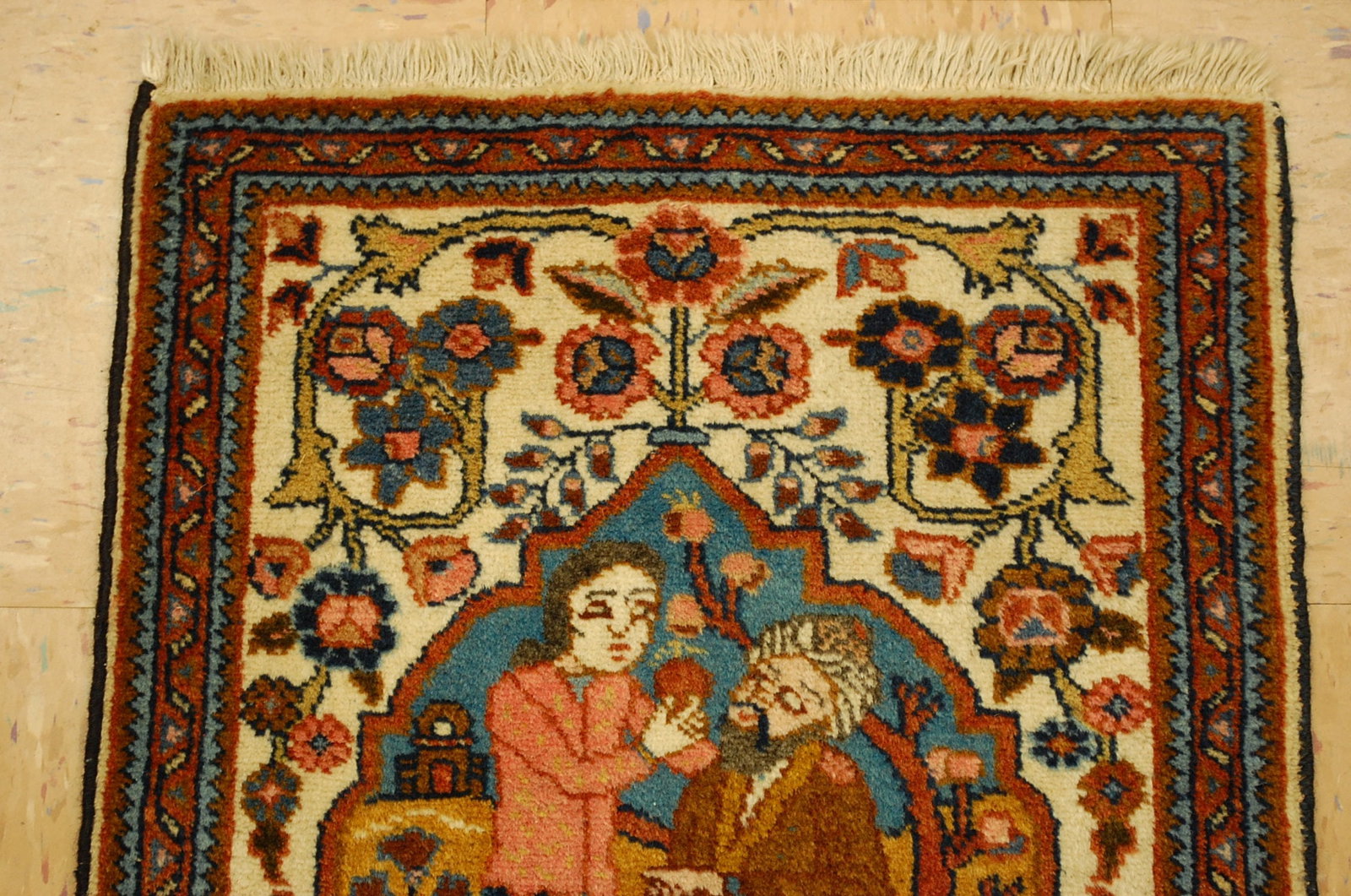 Persian Tabriz Rug 1'10"x2'6" - 3