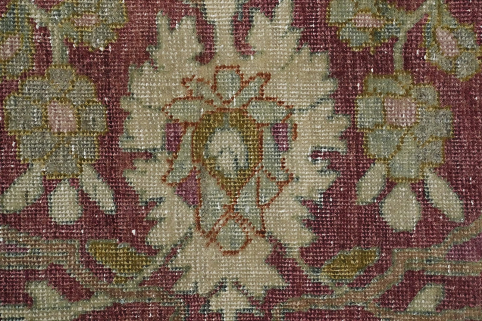 Pre-1900 Vegetable Dye Tabriz Haj Jalili Persian Large Rug 11x16 - 10