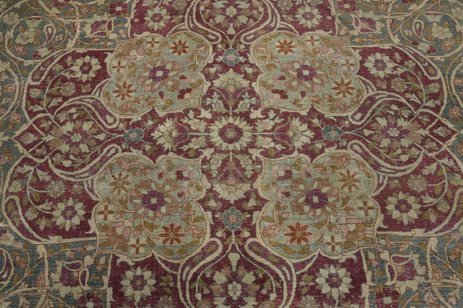 Pre-1900 Vegetable Dye Tabriz Haj Jalili Persian Large Rug 11x16 - 5