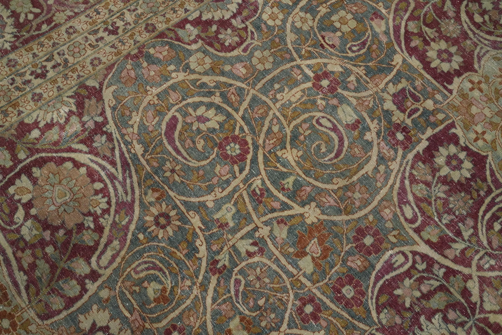 Pre-1900 Vegetable Dye Tabriz Haj Jalili Persian Large Rug 11x16 - 7