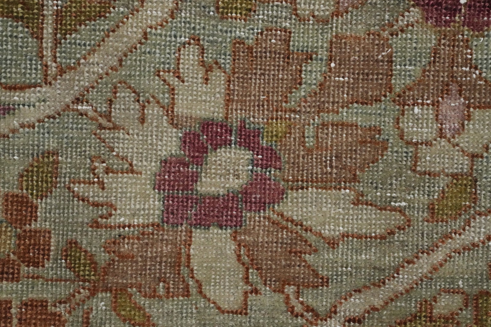 Pre-1900 Vegetable Dye Tabriz Haj Jalili Persian Large Rug 11x16 - 9