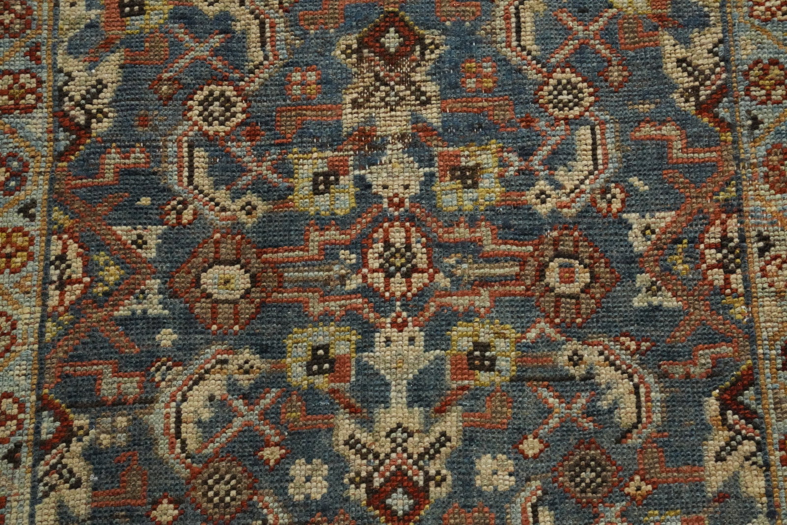 Pre-1900 Vegetable Dye Heriz Bakhshayesh Persian Runner Rug 3x15 - 6