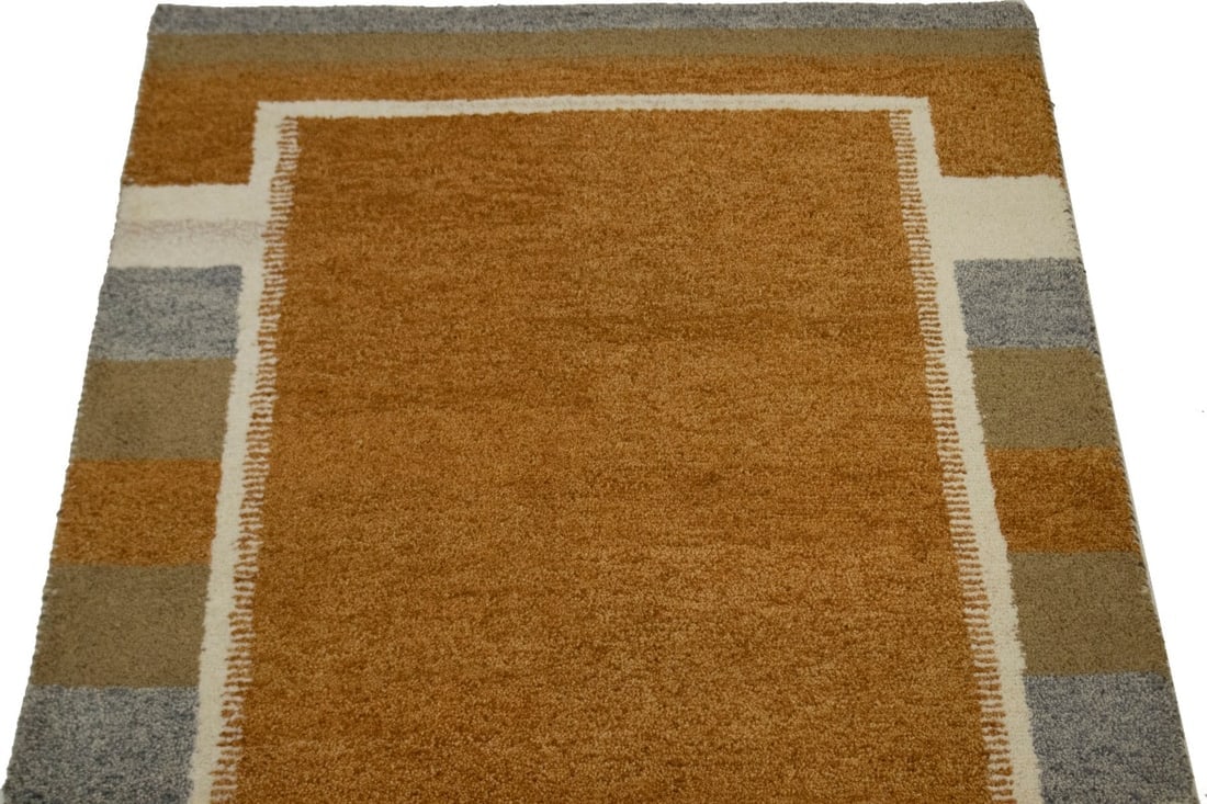 Rust Orange Tribal 4X6 Indo-Gabbeh Oriental Rug - 5