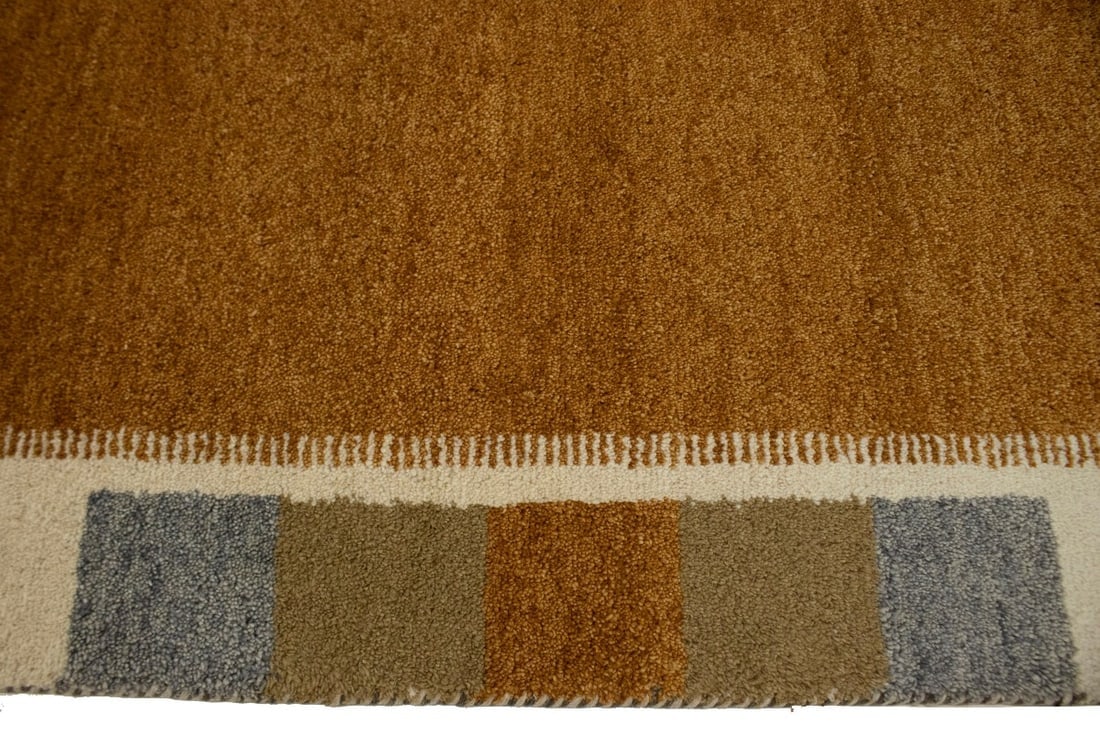 Rust Orange Tribal 4X6 Indo-Gabbeh Oriental Rug - 7
