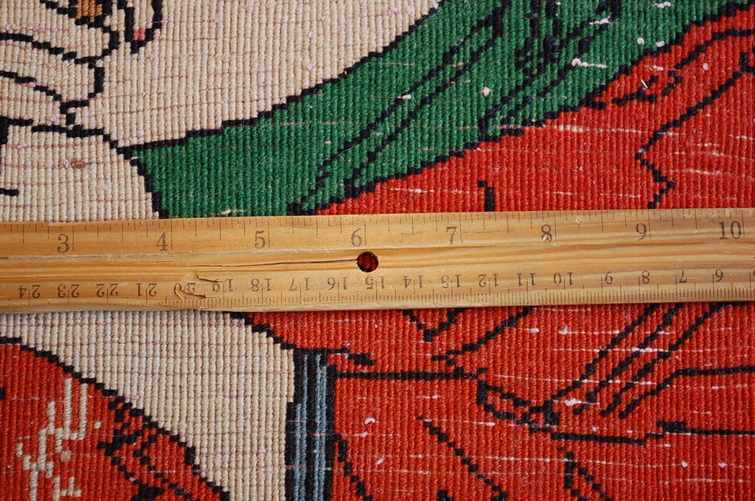 Persian BIJAR PICTORAL RUG 2.1x2.1 - 7