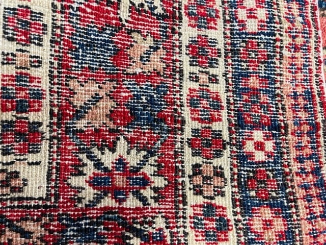 Antique Persian Ivory field Caucasian Design Rug-5089 - 10