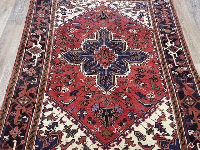 Vintage Persian Heriz Rug-4237 - 4