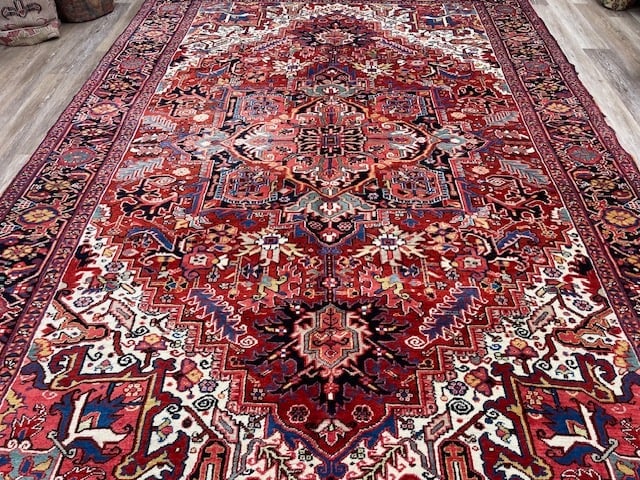 Antique persian Heriz Rug-5017 - 7