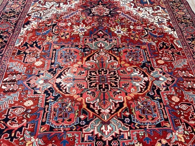 Antique persian Heriz Rug-5017 - 8