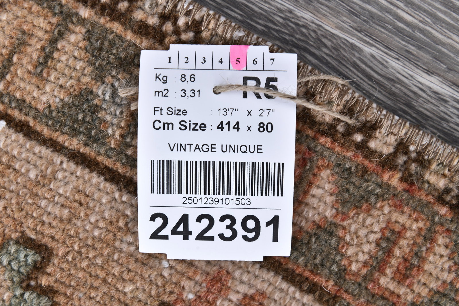 2'7'' x 13'6'' Unique Handmade Vintage Rug - 242391 - 15