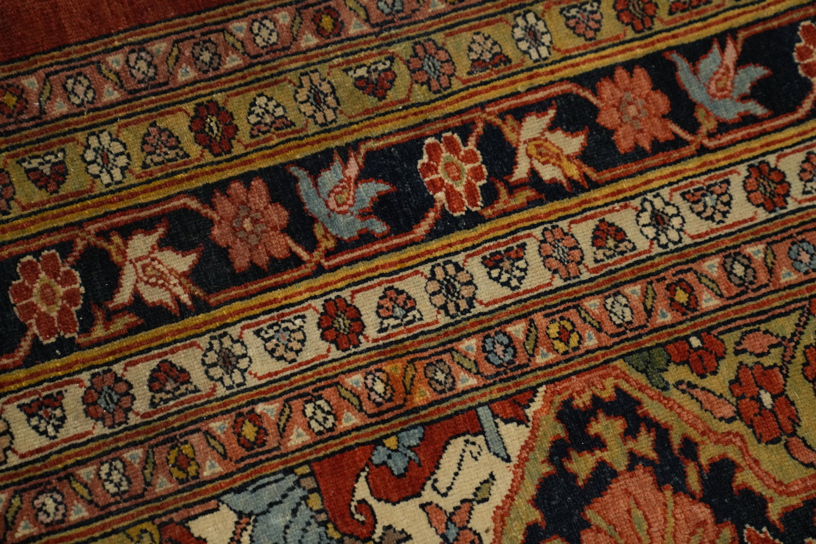 Vegetable Dye Antique Sultanabad Persian Rug 5x6 - 7