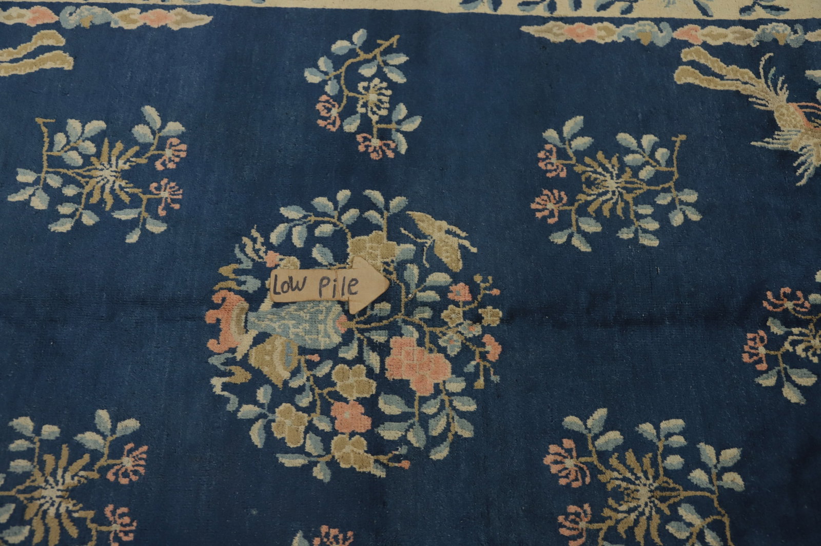 Antique Vegetable Dye Art Deco Chinese Area Rug 6x9 - 12
