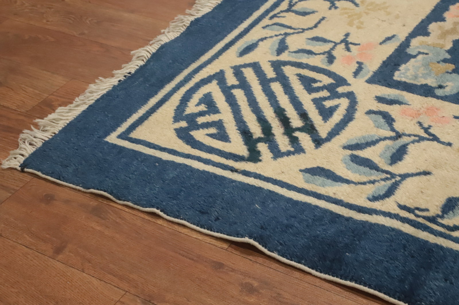 Antique Vegetable Dye Art Deco Chinese Area Rug 6x9 - 19