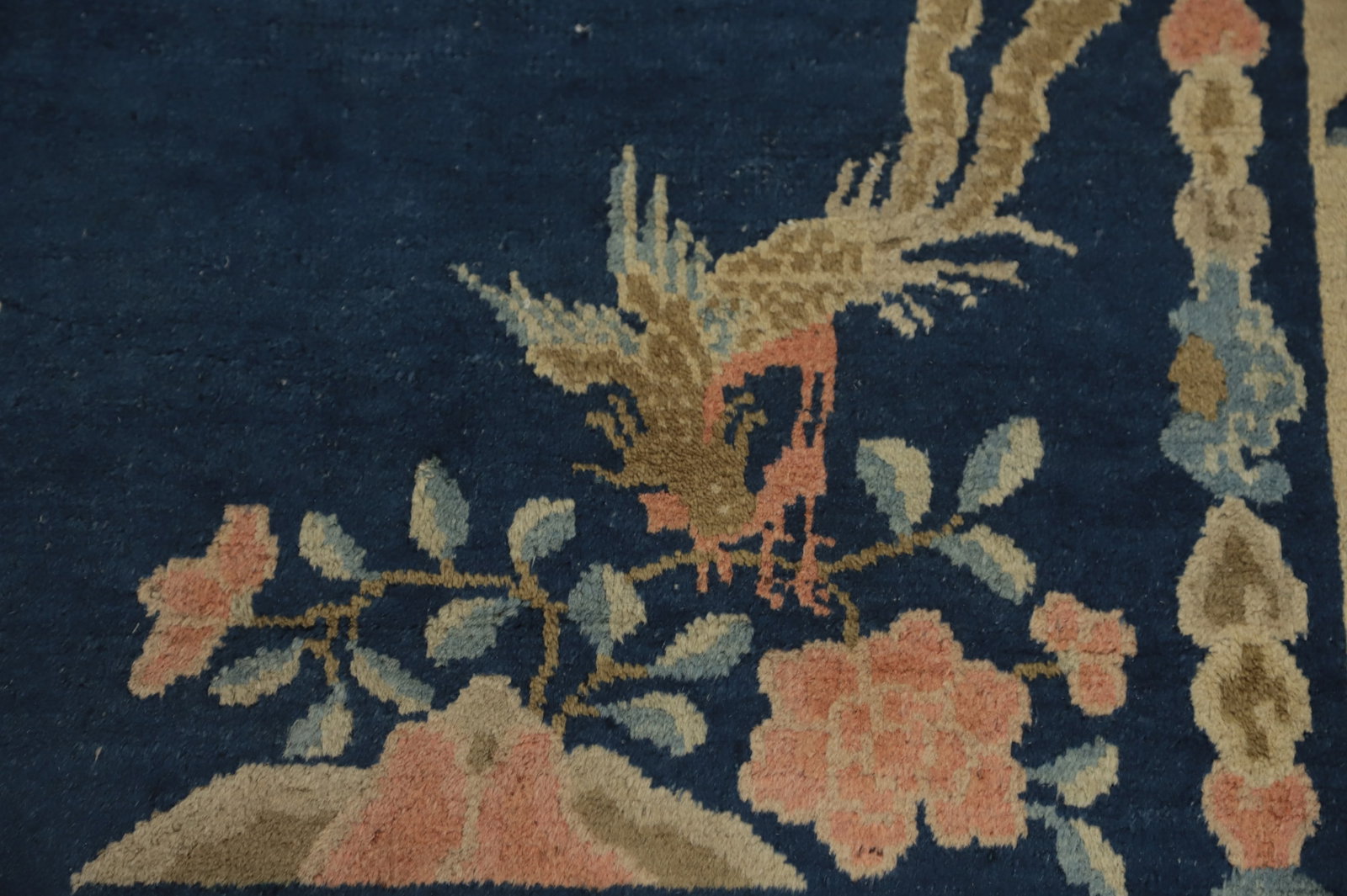Antique Vegetable Dye Art Deco Chinese Area Rug 6x9 - 8