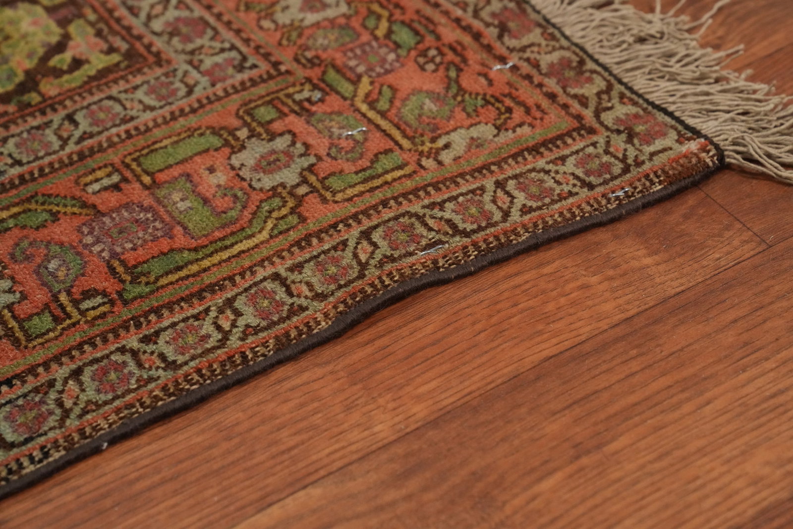 Pre-1900 Antique Vegetable Dye Wool Senneh Persian Rug 4x6 - 12