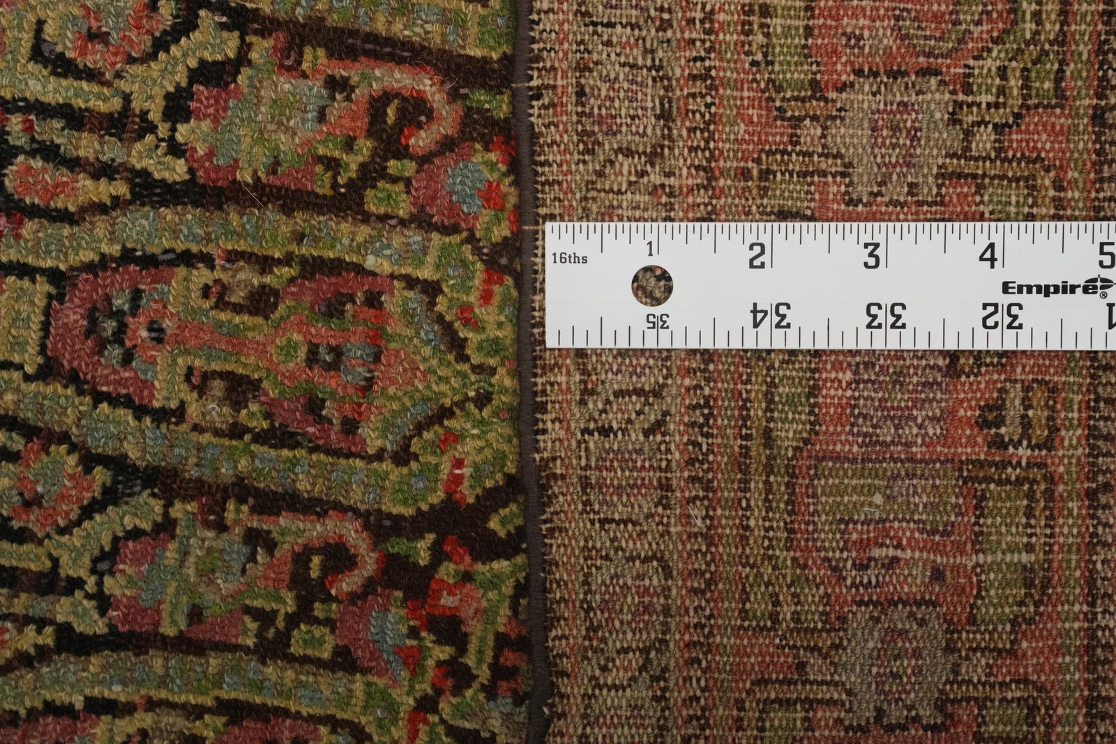 Pre-1900 Antique Vegetable Dye Wool Senneh Persian Rug 4x6 - 15