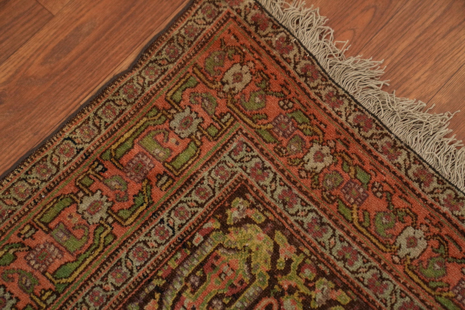 Pre-1900 Antique Vegetable Dye Wool Senneh Persian Rug 4x6 - 7