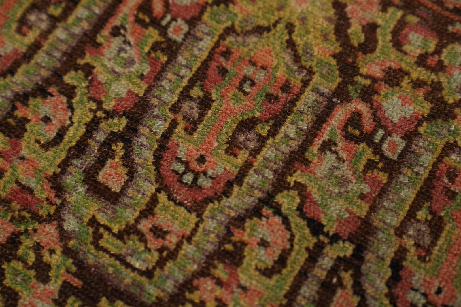 Pre-1900 Antique Vegetable Dye Wool Senneh Persian Rug 4x6 - 8
