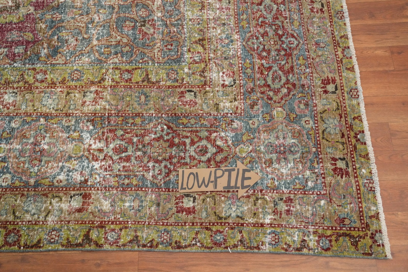 Antique Vegetable Dye Tabriz Persian Large Rug 11x14 - 12