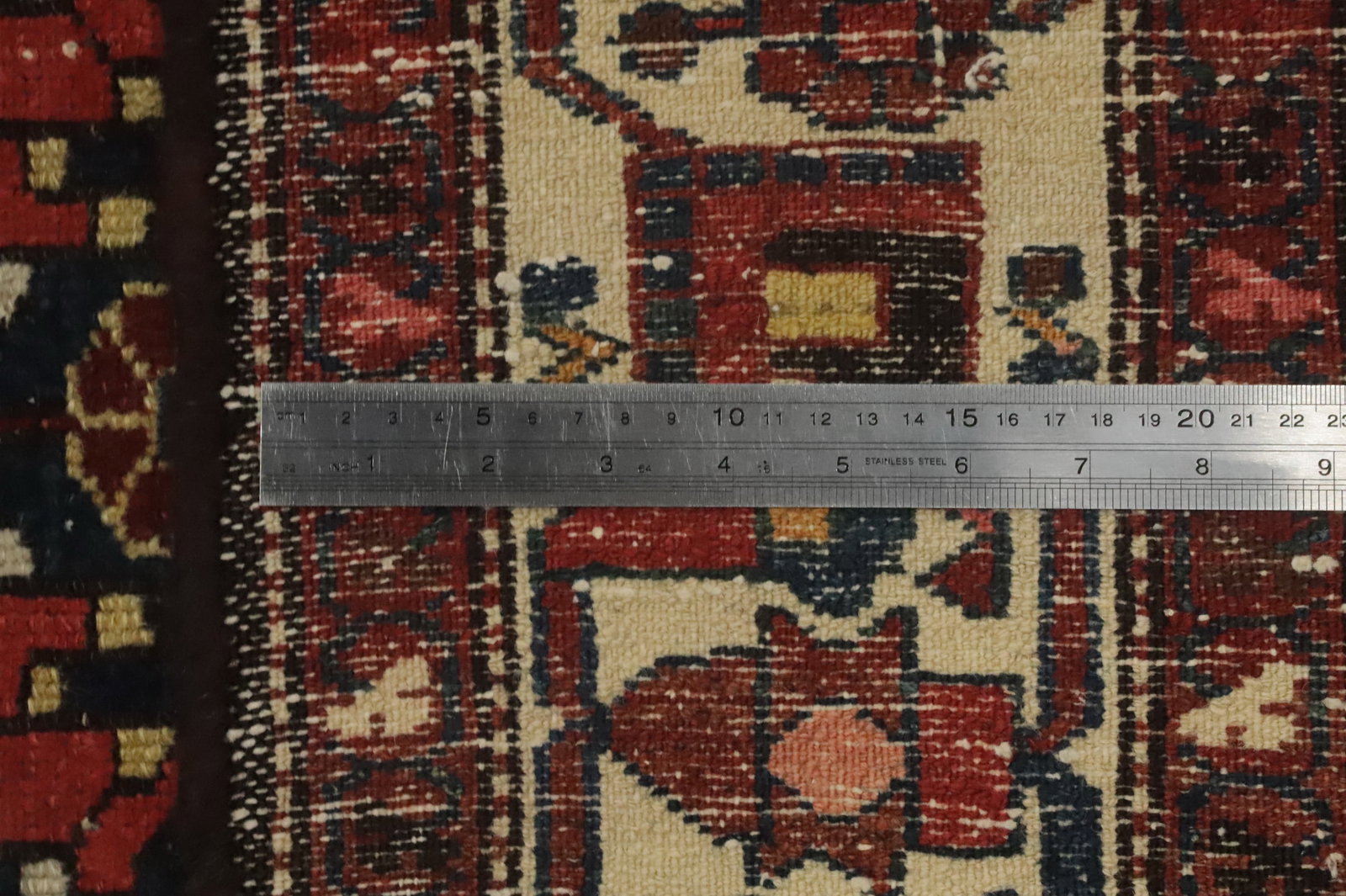 Antique Vegetable Dye Bakhtiari Persian Rug 5x6 - 17