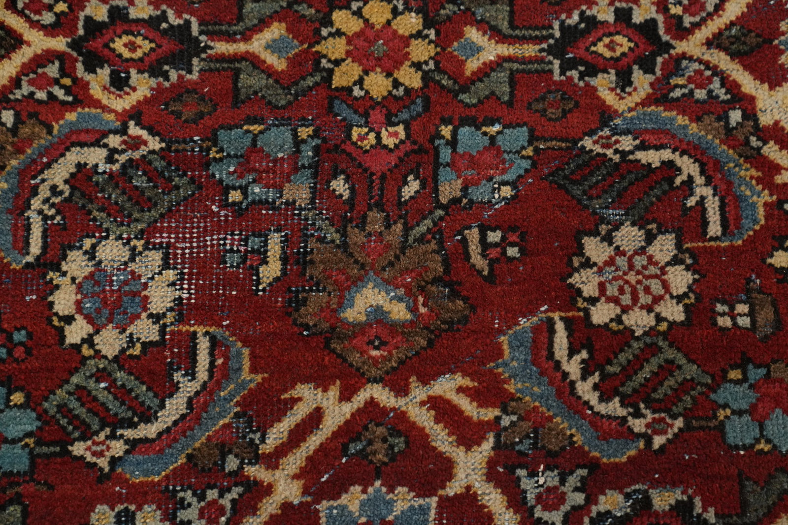 Antique Vegetable Dye Mahal Persian Area Rug 9x12 - 5