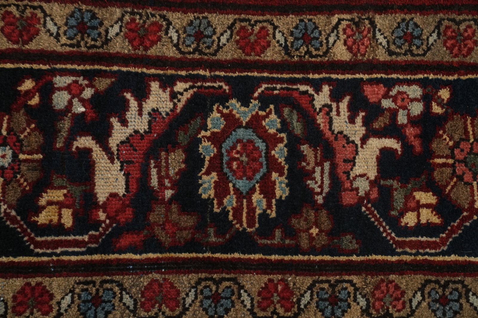 Antique Vegetable Dye Mahal Persian Area Rug 9x12 - 6