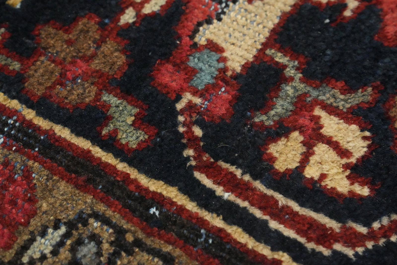Antique Vegetable Dye Mahal Persian Area Rug 9x12 - 9