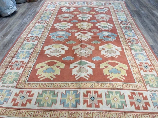 Vintage all over design Turkish Rug-5194 - 2