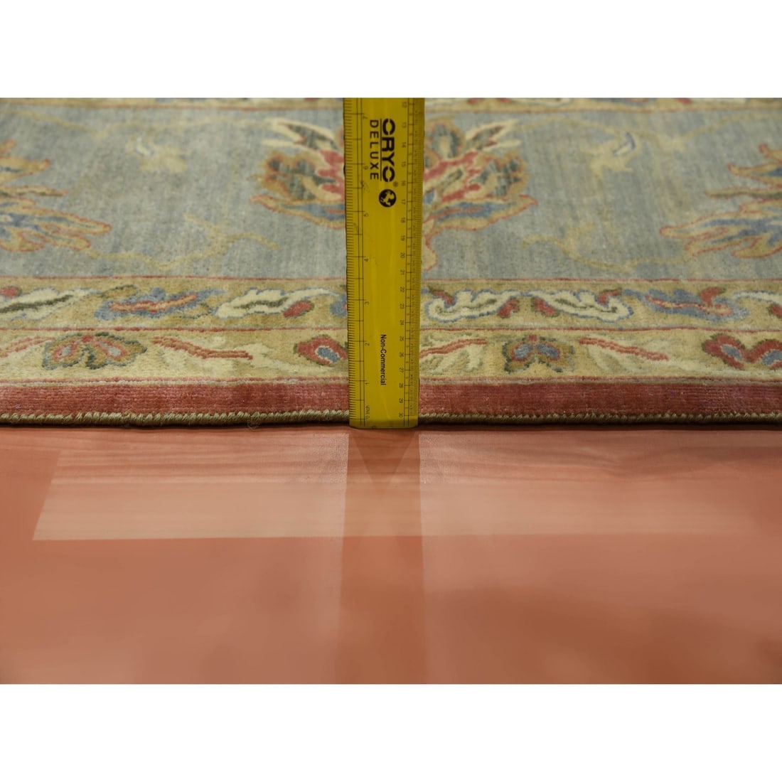 Red, Antiqued Persian, 250 KPSI, 100% Wool Hand Knotted Oversized Rug - 10