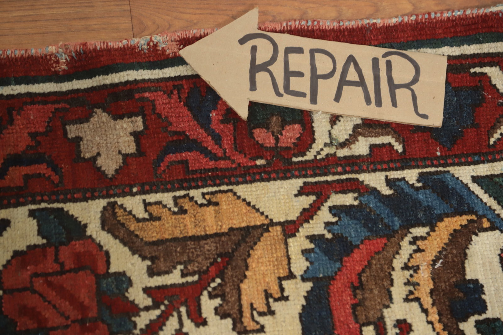 Antique Vegetable Dye Bakhtiari Persian Large Rug 11x17 - 13