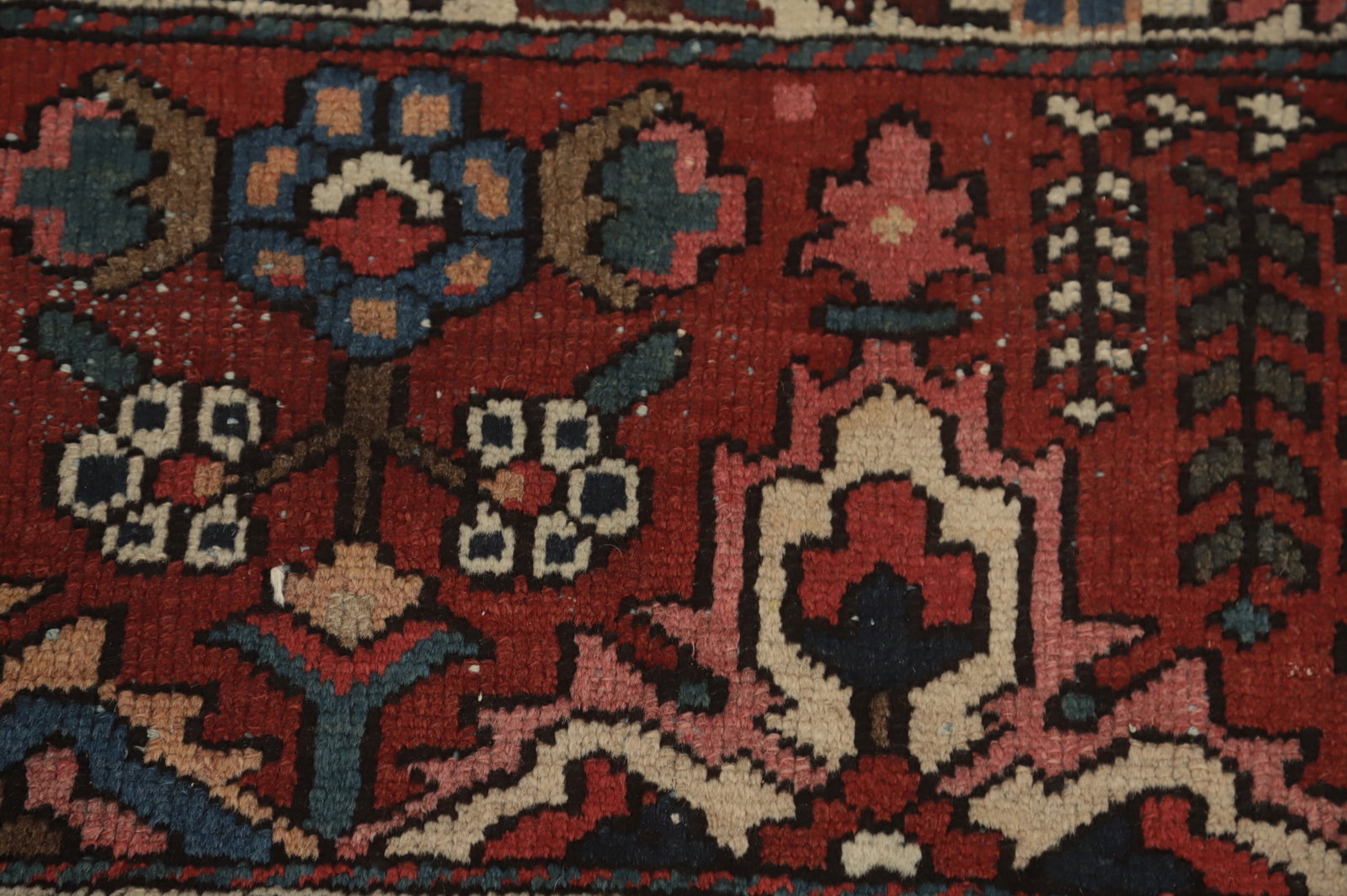 Antique Vegetable Dye Bakhtiari Persian Large Rug 11x13 - 10