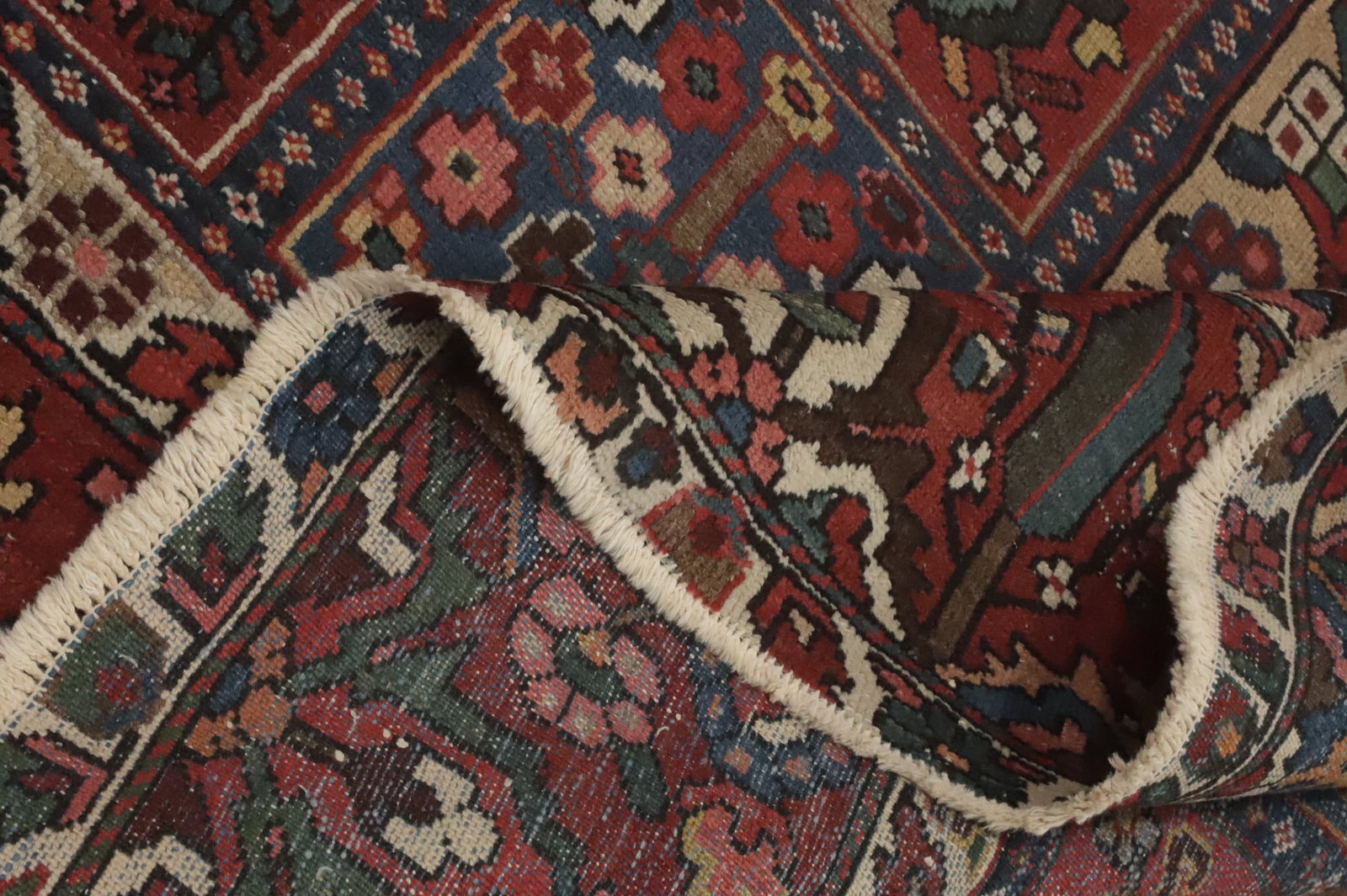 Antique Vegetable Dye Bakhtiari Persian Large Rug 11x13 - 16