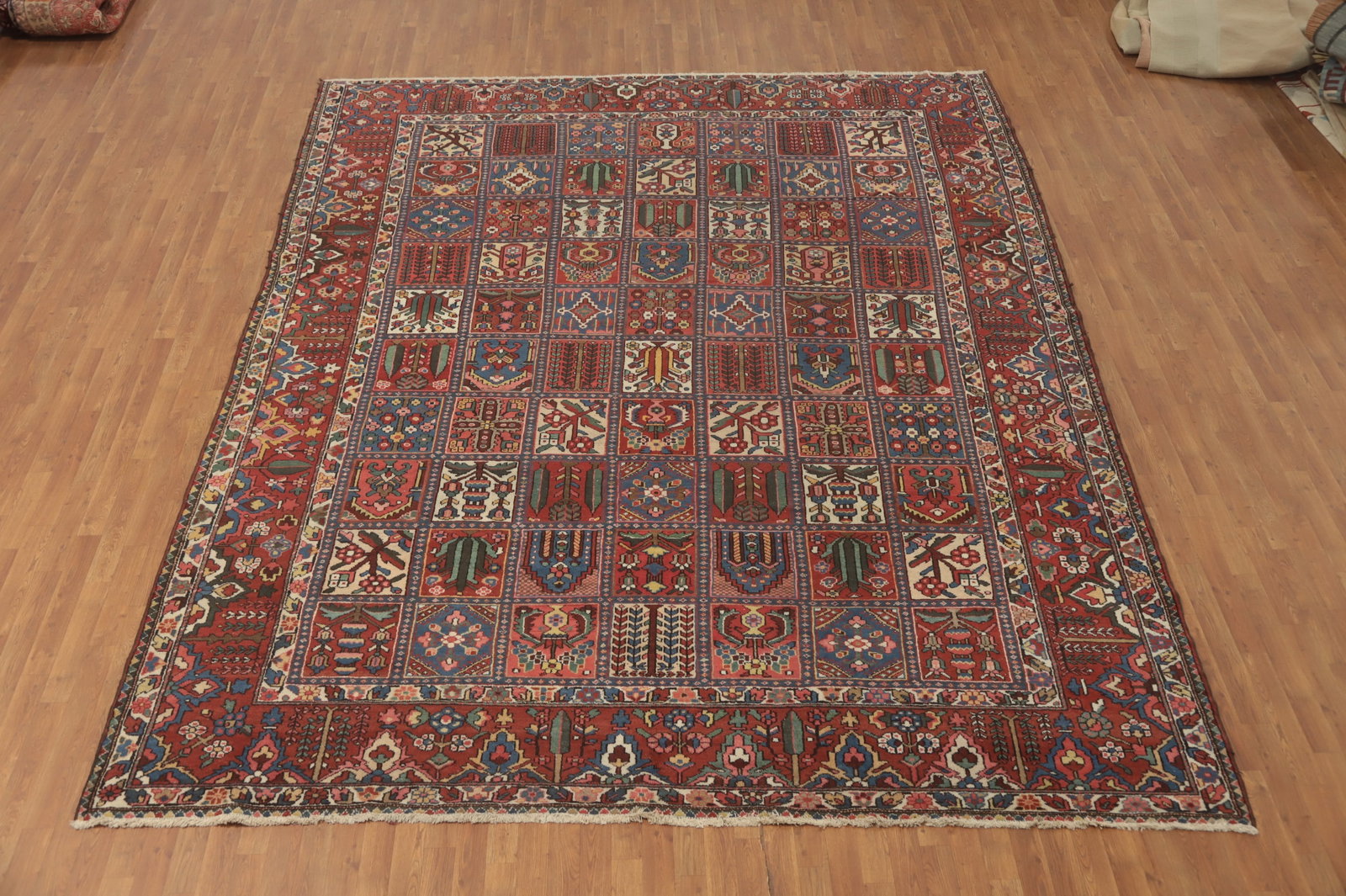 Antique Vegetable Dye Bakhtiari Persian Large Rug 11x13 - 2